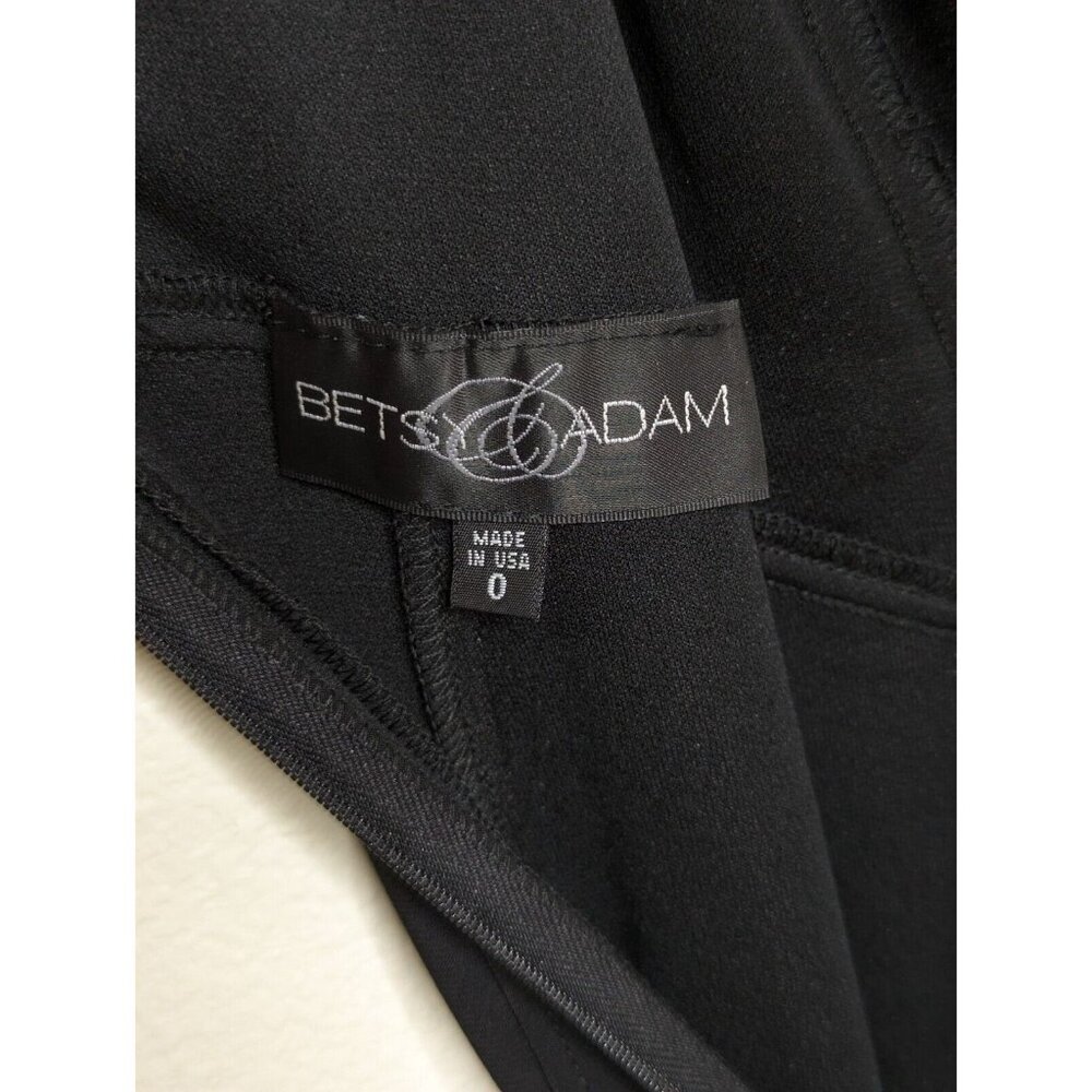 Betsy & Adam Mermaid Gown Size 0 Black Sleeveless Any Occasion Maxi Dress C2 - Picture 6 of 11